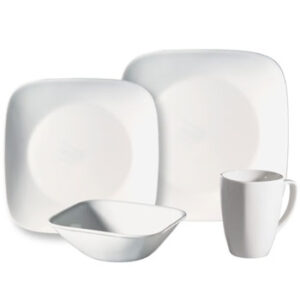 מערכת אוכל 18 חלקים דגם  Pure White