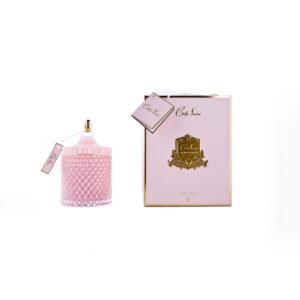 נר יוקרתי גדול ART DECO ורודPINK CHAMPAGNE