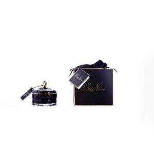 נר יוקרתי ART DECO שחור Queen of the night