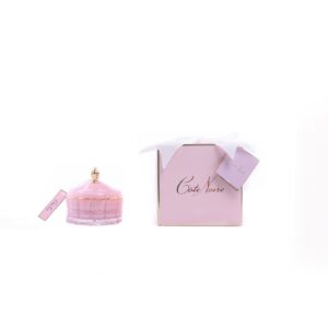 נר יוקרתי  ART DECO ורוד PINK CHAMPAGNE
