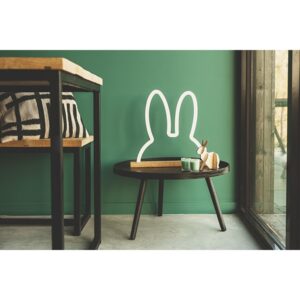 אזני MIFFY גדולות מתכת לבן+מעמד
