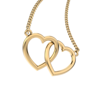 שרשרת זוג לבבות CHOCLI