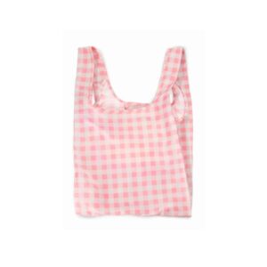 תיק קניות 100% ממוחזר Gingham Pink