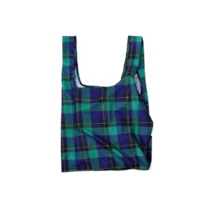 תיק קניות 100% ממוחזר Tartan