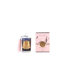 נר קטן ROSE PETAL שחור זהב