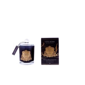 נר גדול FRENCH MORNING TEA שחור זהב