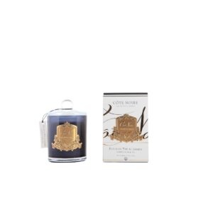 נר גדול JASMINE שחור זהב