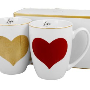 זוג מאגים Red & gold hearts
