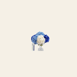 כלי קריסטל PROVANCE HYDRANGEAS כחול בינוני