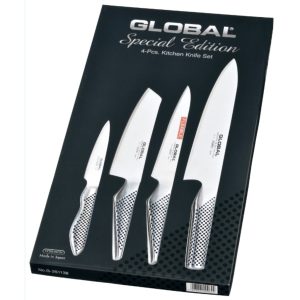 סט 4 סכיני G-251138 לחיתוך ירקות ובשר GLOBAL