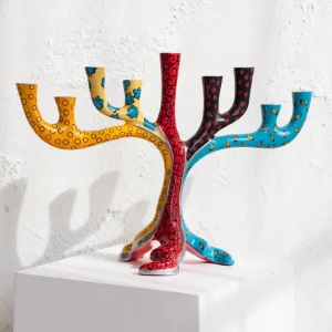 חנוכיות מעוצבות וצבעוניות בעבודת יד - עץ החיים