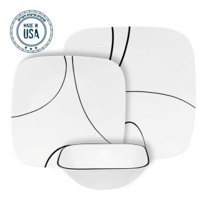 סט צלחות 12 חלקים Simple Lines