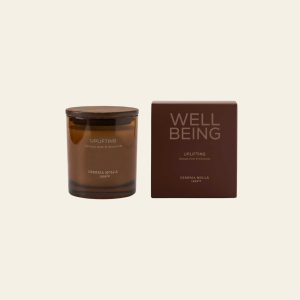 נר גדול UPLIFTING DAMASK ROSE & GERANIUM מסדרת WELL BEING