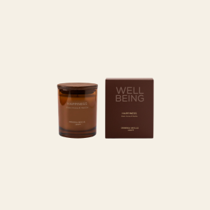 נר HAPPINESS BLANC COCOA & VANILLA מסדרת WELL BEING